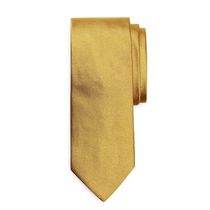 Solid Repp Tie - Gold